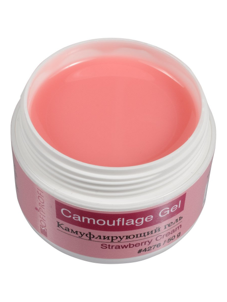 Камуфлирующий гель для наращивания ногтей Strawberry cream Sofiprofi Camouflage Gel, 50 мл